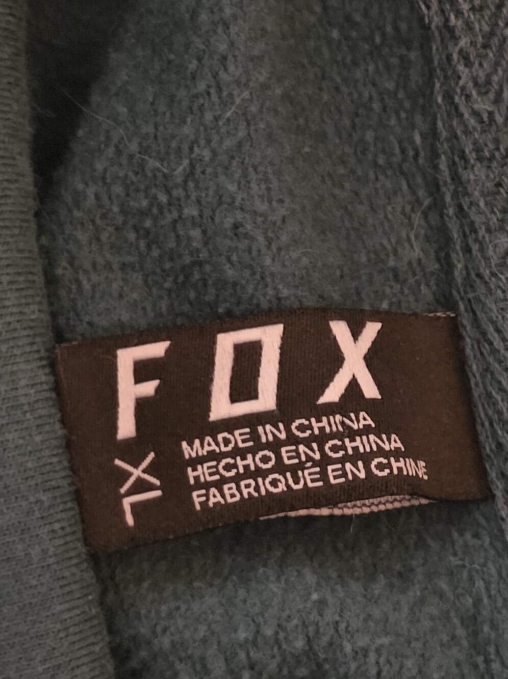 Fox Racing Womens Green Funnel Neck Cowl Pullover Sweatshirt Logo Athleisure XL - Picture 4 of 7